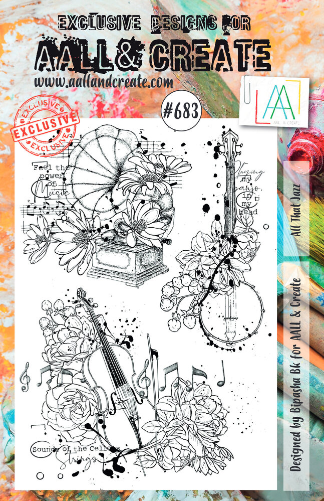 AALL and Create Stamp Set A5 All That Jazz (AALL-TP-683) (OUTLET)