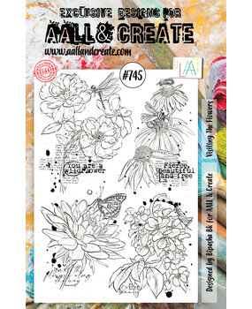 AALL and Create Stamp Set A5 Visiting The Flowers (AALL-TP-745) (OUTLET)