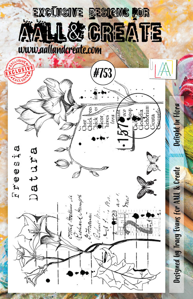 AALL and Create Stamp Set A5 Delight In Flora (AALL-TP-753) (OUTLET)