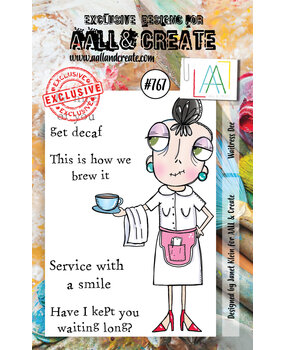 AALL and Create Stamp Set A7 Waitress Dee (AALL-TP-767) (OUTLET)