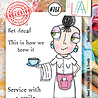 AALL and Create Stamp Set A7 Waitress Dee (AALL-TP-767) (OUTLET)