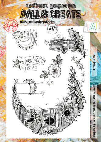AALL and Create Stamp Set A4 Dreamy Moon (AALL-TP-774) (OUTLET)