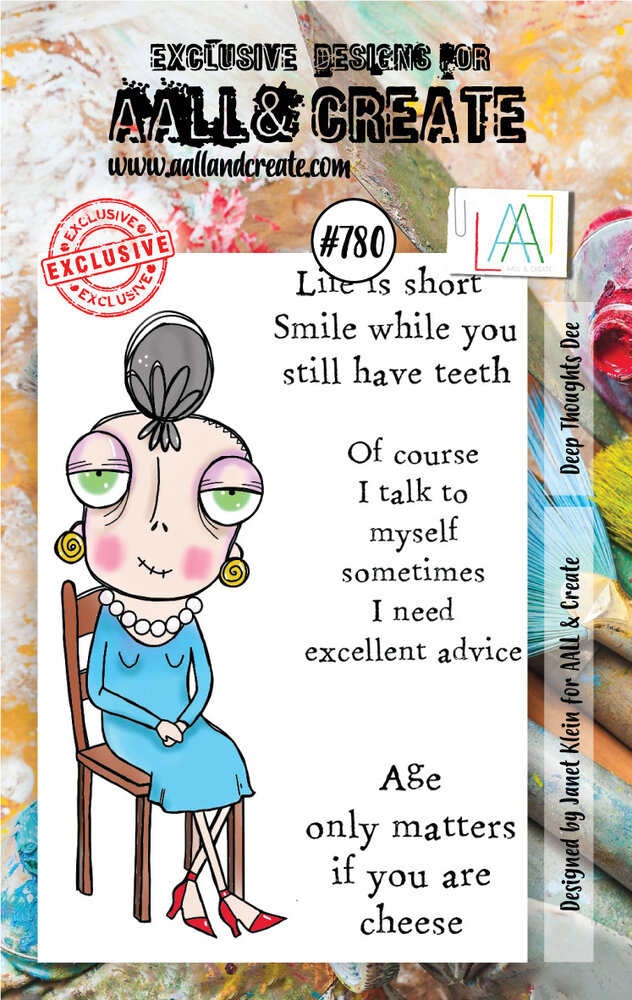 AALL and Create Stamp Set A7 Deep Thoughts Dee (AALL-TP-780) (OUTLET)