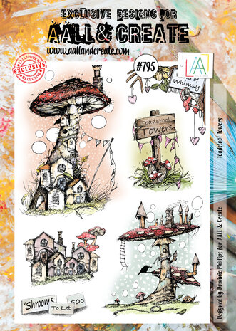 AALL and Create Stamp Set A4 Toadstool Towers (AALL-TP-795) (OUTLET)