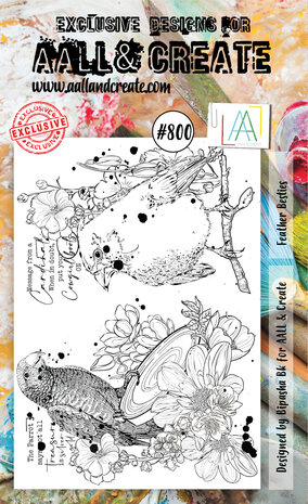 AALL and Create Stamp Set A6 Feather Besties (AALL-TP-800) (OUTLET)