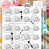 AALL and Create Stamp Set A6 Rose Background (AALL-TP-835) (OUTLET)