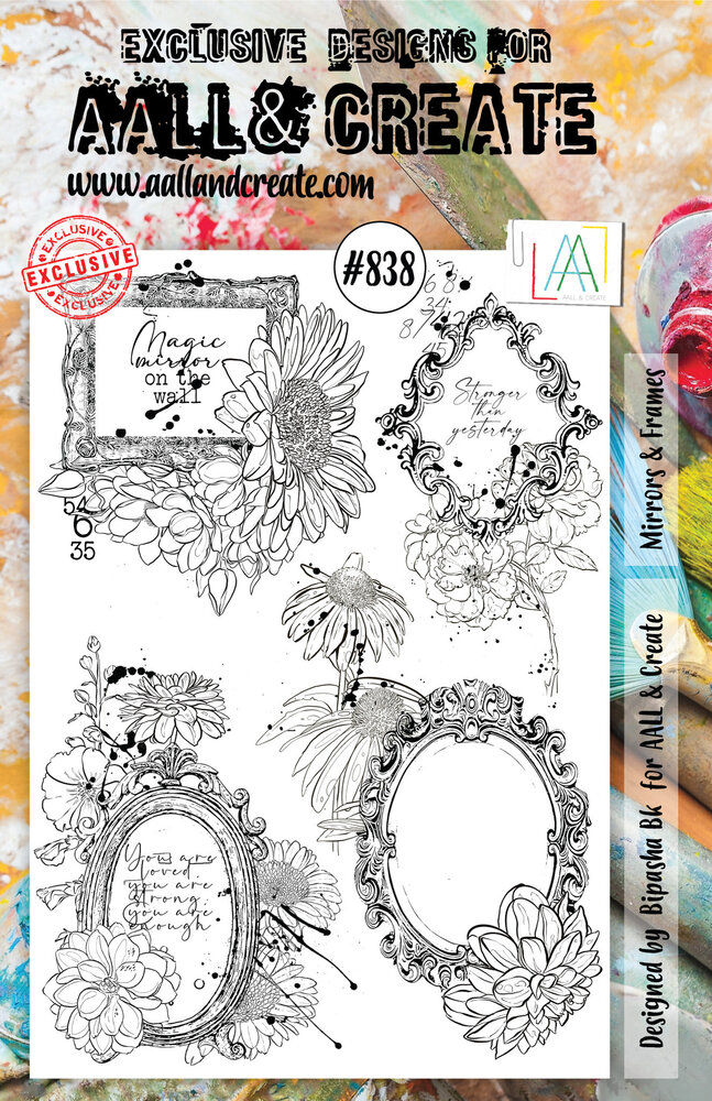 AALL and Create Stamp Set A5 Mirrors & Frames (AALL-TP-838) (OUTLET)