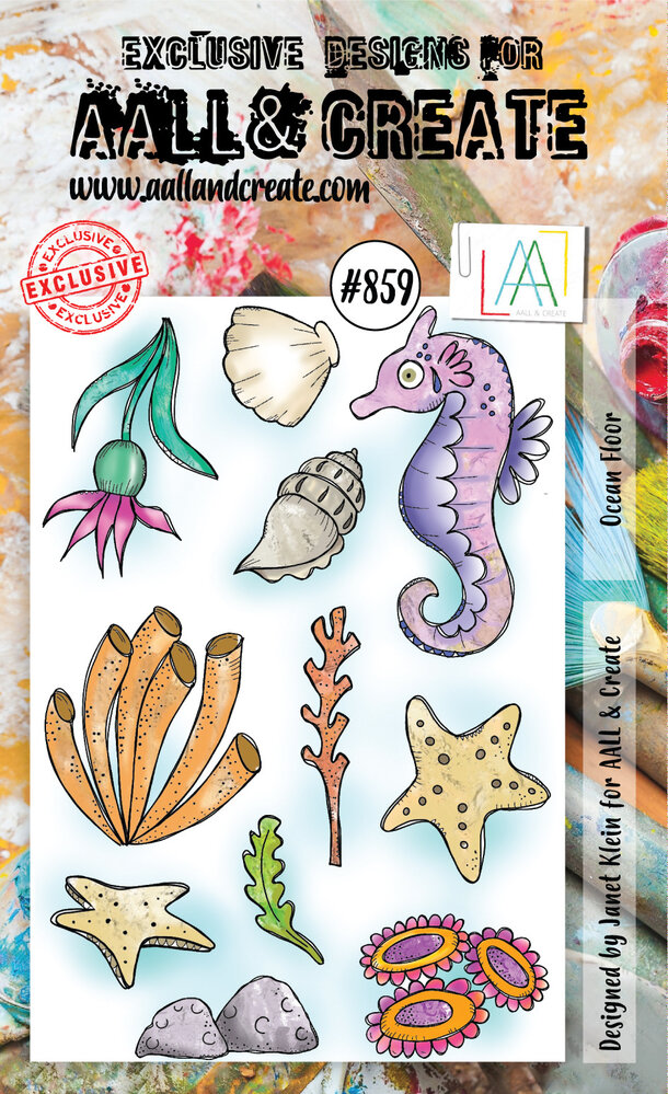 AALL and Create Stamp Set A6 Ocean Floor (AALL-TP-859) (OUTLET)