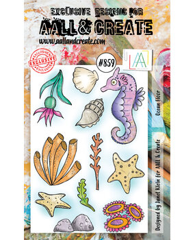 AALL and Create Stamp Set A6 Ocean Floor (AALL-TP-859) (OUTLET)