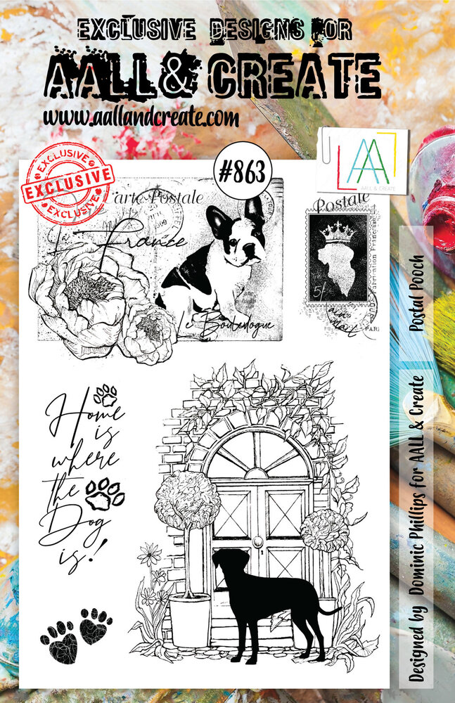 AALL and Create Stamp Set A5 Postal Pooch (AALL-TP-863) (OUTLET) AALL and Create Stamp Set A5 Postal Pooch (AALL-TP-863) (OUTLET)