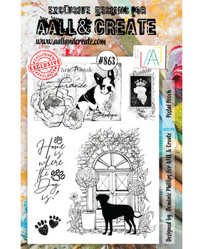 AALL and Create Stamp Set A5 Postal Pooch (AALL-TP-863) (OUTLET)
