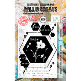 AALL and Create Stamp Set A7 Garden Hex (AALL-TP-929) (OUTLET)
