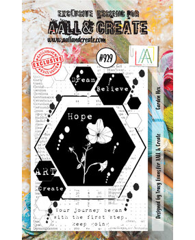 AALL and Create Stamp Set A7 Garden Hex (AALL-TP-929) (OUTLET)