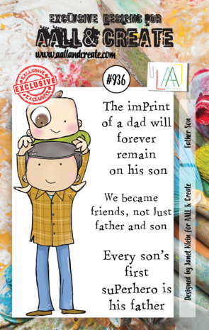 AALL and Create Stamp Set A7 Father Son (AALL-TP-936) (OUTLET)