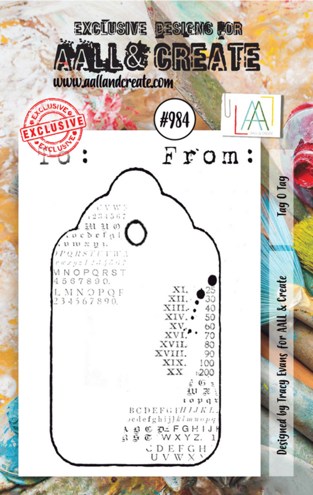AALL and Create Stamp Set A7 Tag O Tag (AALL-TP-984) (OUTLET)