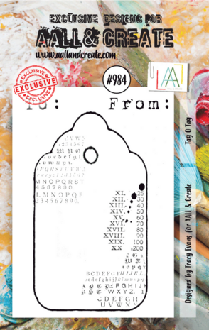 AALL and Create Stamp Set A7 Tag O Tag (AALL-TP-984) (OUTLET)