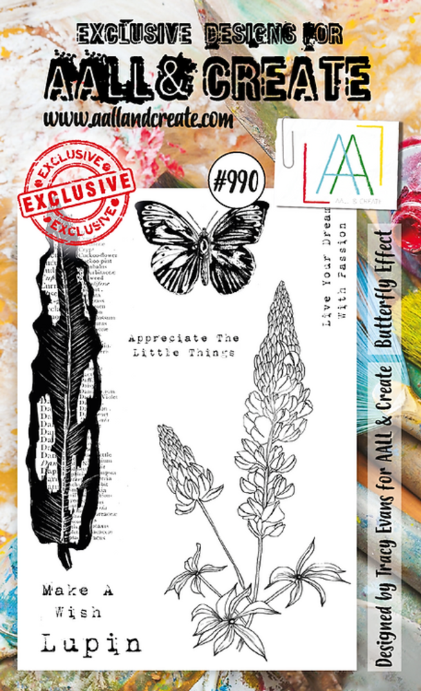 AALL and Create Stamp Set A6 Butterfly Effect (AALL-TP-990) (OUTLET)