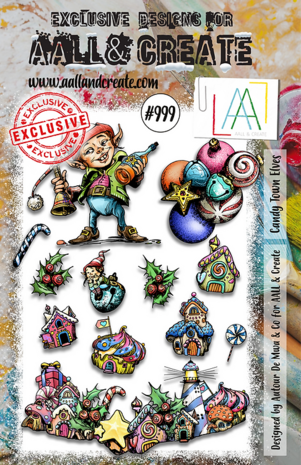 AALL and Create Stamp Set A5 Candy Town Elves (AALL-TP-999) (OUTLET)