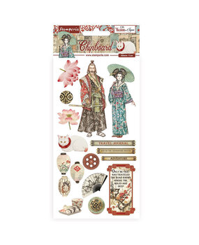 Stamperia Chipboard 15x30cm Sir Vagabond in Japan (DFLCB41) (OUTLET)