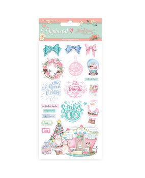 Stamperia Chipboard 15x30cm Christmas Rose (DFLCB44) (OUTLET)