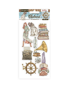 Stamperia Chipboard 15x30cm Lady Vagabond Lifestyle Elements (DFLCB46) (OUTLET)