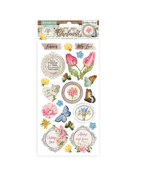 Stamperia Chipboard 15x30cm Romantic Garden House (DFLCB54) (OUTLET)