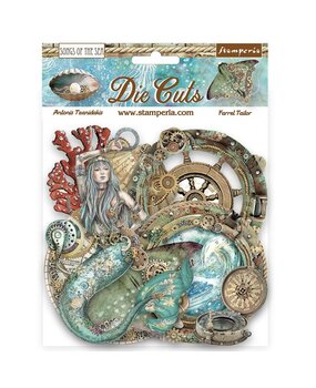 Stamperia Songs of the Sea Die Cuts Creatures (55pcs) (DFLDC84) (OUTLET)