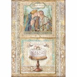 Stamperia Rice Paper A4 Sleeping Beauty Cake Frame (6 pcs) (DFSA4573) (OUTLET)