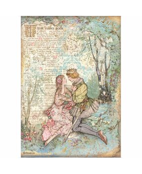 Stamperia Rice Paper A4 Sleeping Beauty Lovers (6 pcs) (DFSA4574) (OUTLET)