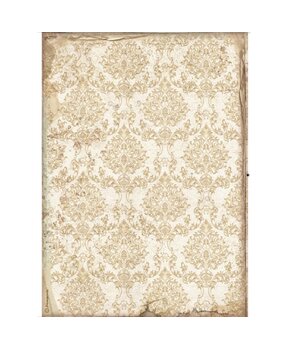 Stamperia Rice Paper A4 Sleeping Beauty Wallpaper Gold (6 pcs) (DFSA4578) (OUTLET)