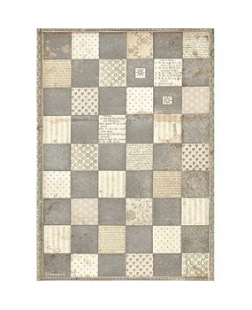 Stamperia Rice Paper A4 Alice Chessboard (6 pcs) (DFSA4605) (OUTLET)