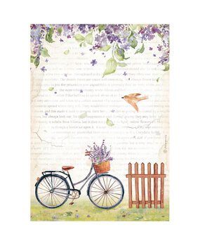 Stamperia Create Happiness Welcome Home A4 Rice Paper Bicycle (6 pcs) (DFSA4744) (OUTLET)
