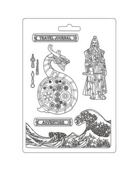 Stamperia Soft Mould A4 Sir Vagabond in Japan Dragon (K3PTA4508) (OUTLET)