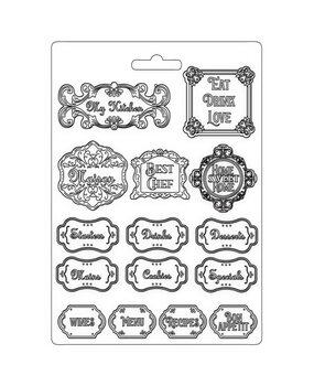 Stamperia Soft Mould A4 Casa Granada Labels (K3PTA4522) (OUTLET)
