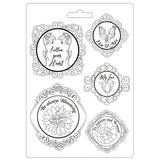 Stamperia Soft Mould A4 Romantic Garden House Frame with Flowers (K3PTA4529) (OUTLET)