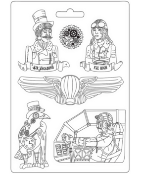 Stamperia Soft Mould A4 Sir Vagabond Aviator Fly High (K3PTA4538) (OUTLET)