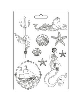 Stamperia Songs of the Sea Soft Mould A4 Mermaid (K3PTA4566) (OUTLET)