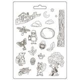 Stamperia Hidden Grove A4 Soft Mould (K3PTA4590) (OUTLET)