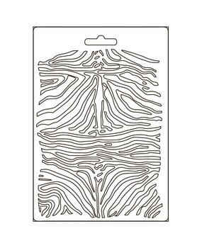 Stamperia Soft Mould A5 Savana Zebra Pattern (K3PTA5617) (OUTLET)