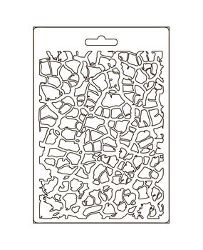 Stamperia Soft Mould A5 Savana Crackle Pattern (K3PTA5619) (OUTLET)