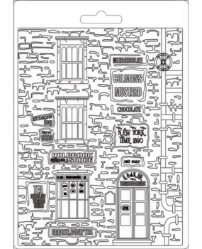 Stamperia Soft Mould A5 Sir Vagabond New York Building (K3PTA5623) (OUTLET)