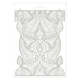 Stamperia Soft Mould A5 Romantic Horses Saddle Pattern (K3PTA583) (OUTLET)