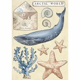 Stamperia Colored Wooden Shapes A5 Arctic World (KLSP077) (OUTLET)