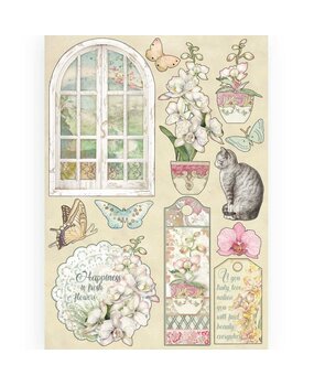 Stamperia Colored Wooden Shapes A5 Window (KLSP087) (OUTLET)