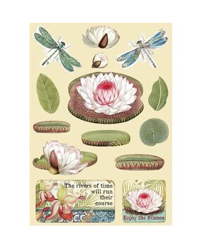Stamperia Wooden Shapes A5 Amazonia Water Lily (KLSP094) (OUTLET)