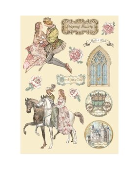 Stamperia Wooden Shapes A5 Sleeping Beauty (KLSP100) (OUTLET)