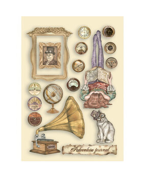 Stamperia Wooden Shapes A5 Lady Vagabond Lifestyle Cat (KLSP114) (OUTLET)