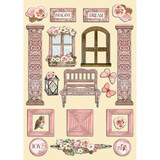 Stamperia Roseland Colored Wooden Shape A5 Roseland (KLSP142) (OUTLET)