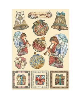 Stamperia Christmas Greetings Colored Wooden Shape A5 (KLSP143) (OUTLET)