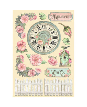 Stamperia House of Roses A5 Colored Wooden Shape (KLSP181) (OUTLET)